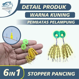 AQUASEA Stopper Batang Float Orca Pancing Warna Kuning Alat Pancing Ukuran SS/S/M/L/XL YL01