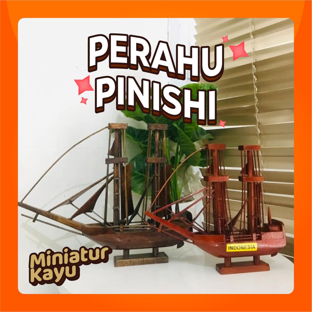 Jual Miniatur Kapal Perahu Pinisi Dewaruci Kayu And Lidi Shopee Indonesia 5149