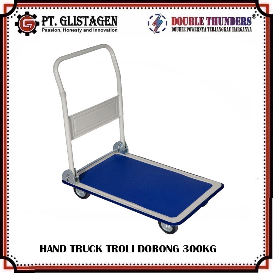 Jual DT Hand Truck Troli / Gerobak Besi 300Kg Double Thunders | Shopee ...