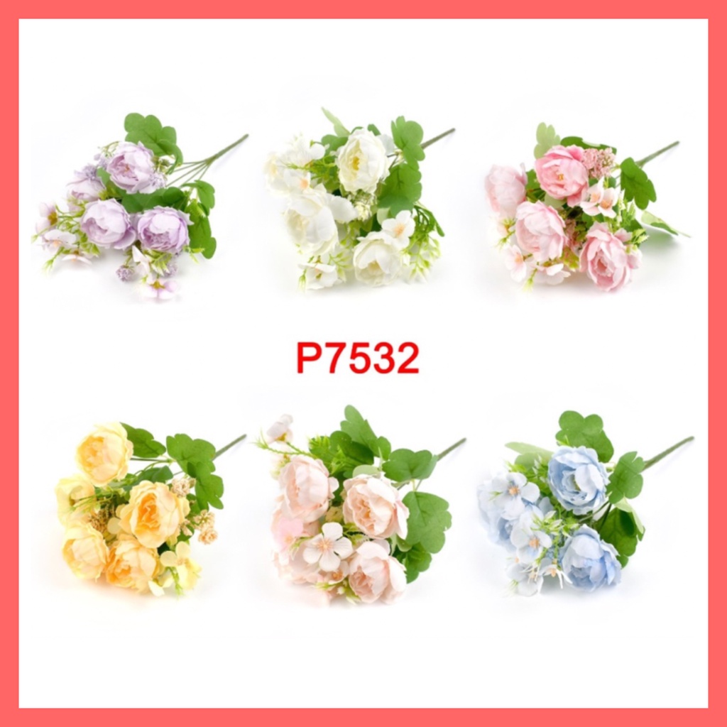 Jual P7532 BUNGA BOUQUET BUNGA HIASAN UNTUK DEKORASI PERNIKAHAN