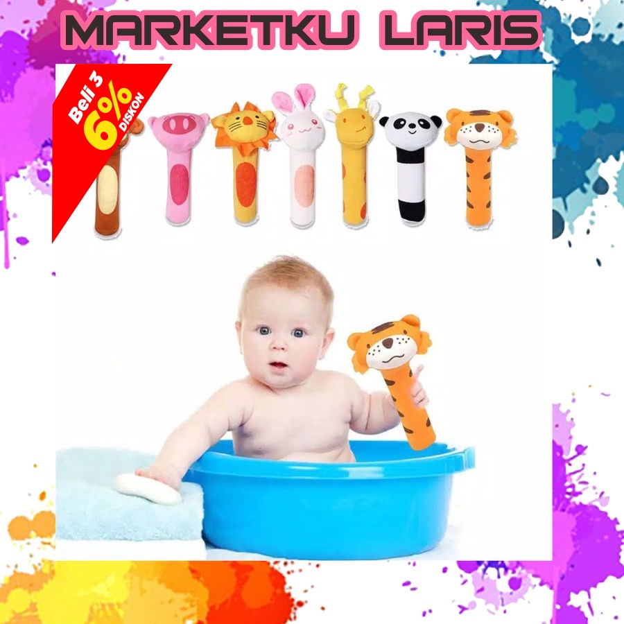 Jual MKL - Mainan Tangan Bayi Bunyi Baby Hand Rattle Toy Stick R579 ...