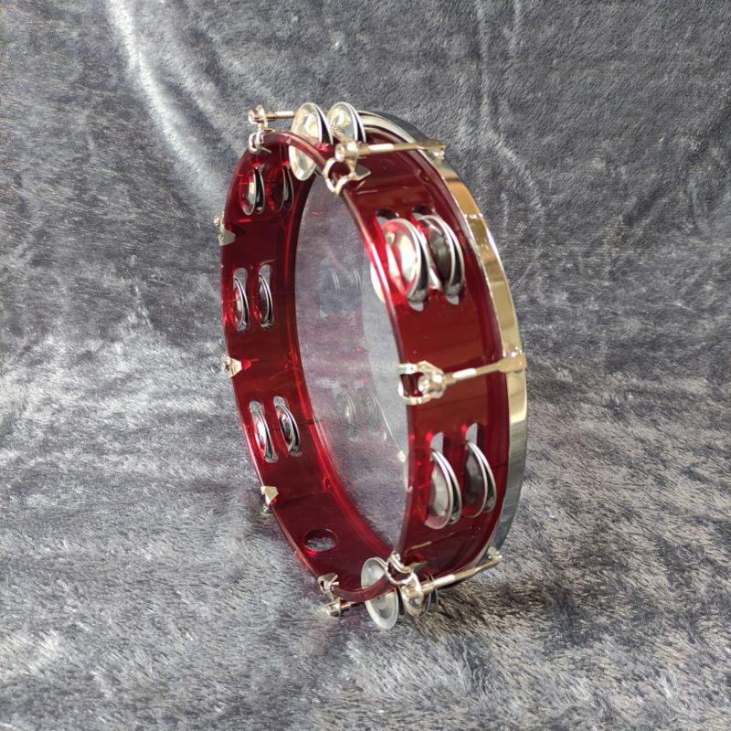 Jual Tambourine Tamborin Head Mika Transparan Double ring | Shopee ...