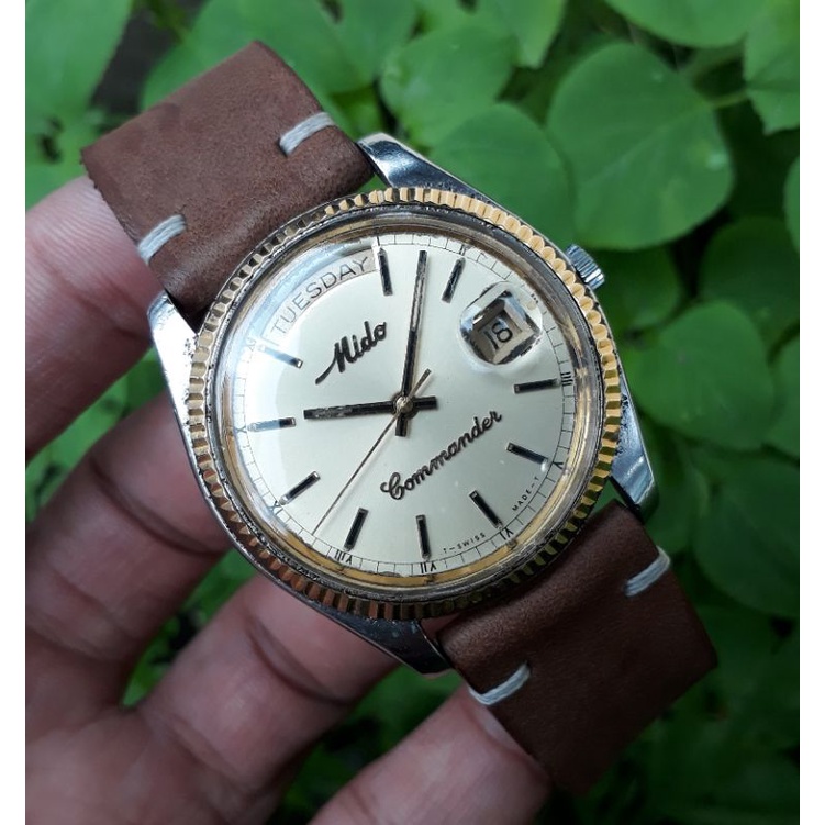 Jual Jam Tangan Mido Commander President Automatic Original Vintage 8223 Shopee Indonesia