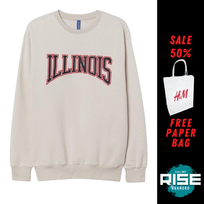 Illinois sweatshirt h&m sale