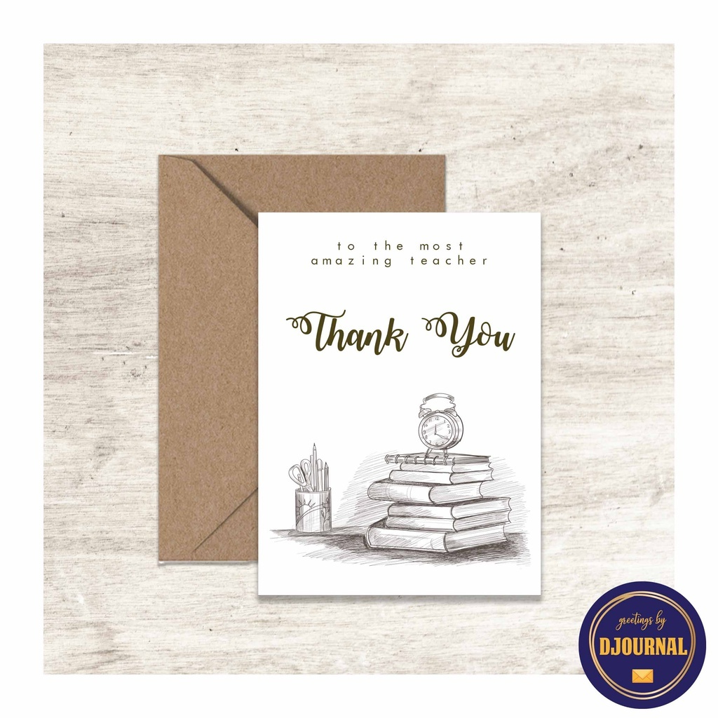 Jual Kartu Ucapan Hari Guru - Kartu Ucapan Terima Kasih - Happy Teacher