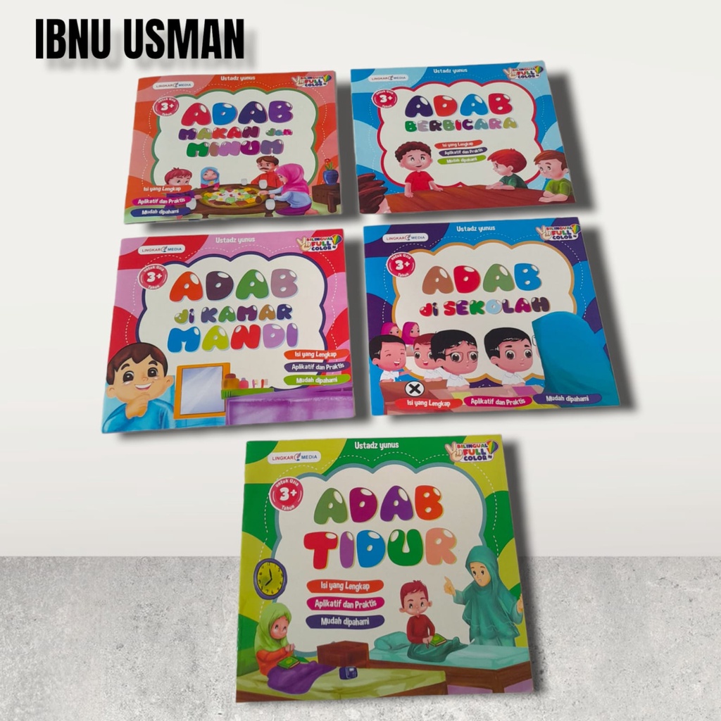 Jual Buku Cerita Anak Islami Seri Adab Adab Bilingual Full Colour ...