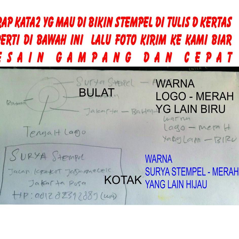 Jual RSRA cetak stempel kayu /stempel manual / stempel runaflex Special ...