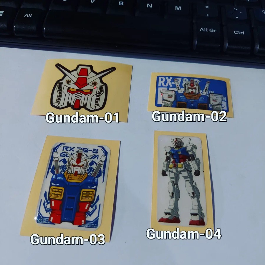 Jual Sticker Timbul Resin 3D Lentur Gundam RX78-2 Gunpla RX782 Satuan ...