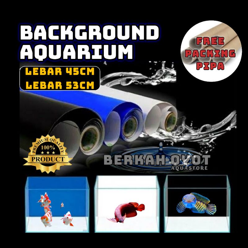 Jual SKOTLET BACKGROUND AQUARIUM / MOTOR HITAM PUTIH BIRU DOFF Shopee
