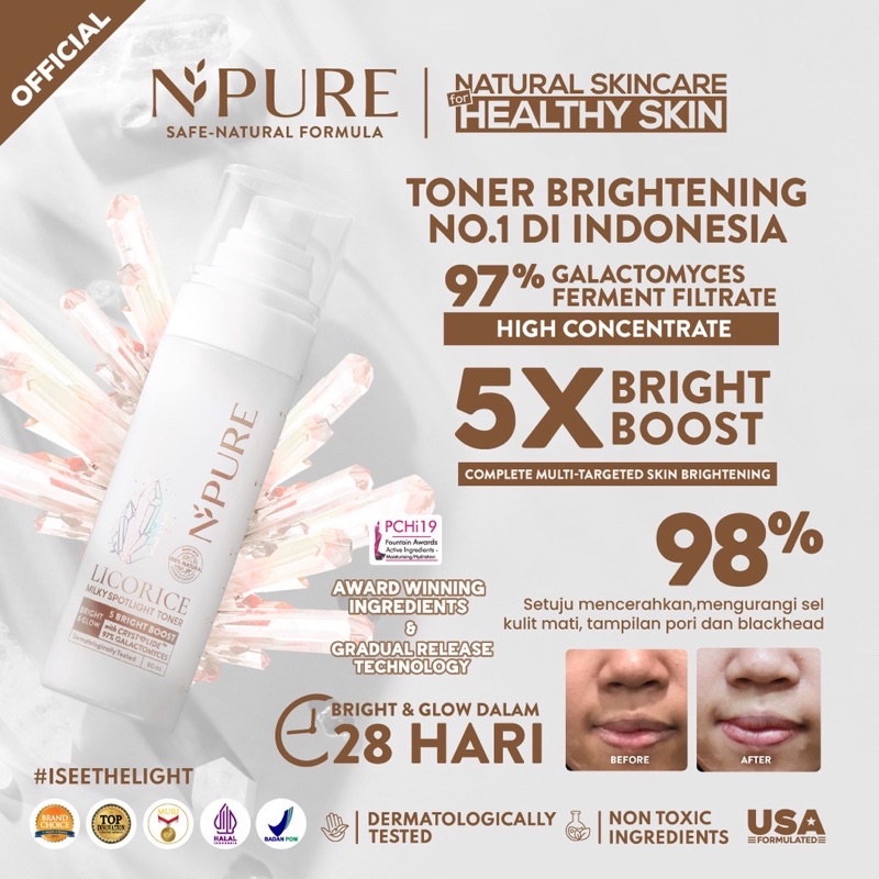Jual NPURE Licorice Series Brightening The Light Cleanser Milky