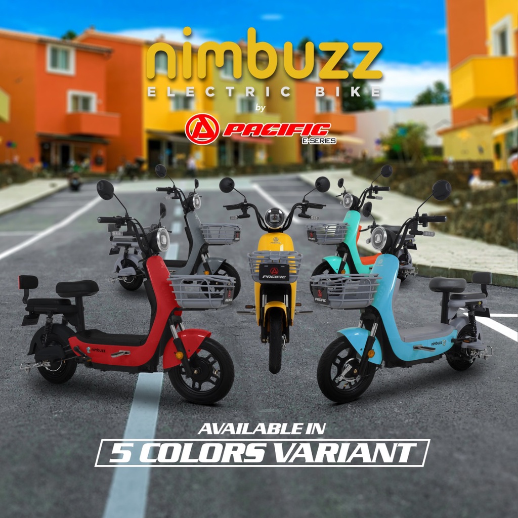 SEPEDA LISTRIK PACIFIC NIMBUZZ NIMBUS NIMBUZ 500 WATT GARANSI RESMI + BUBBLE WRAP