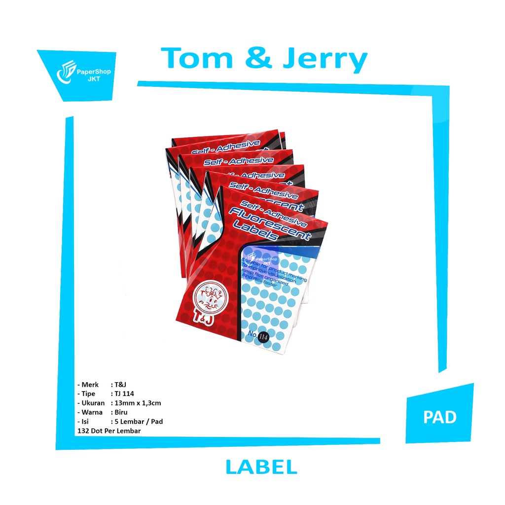 Jual TOM & JERRY - Label Color 114 - Warna Biru - Pad | Shopee Indonesia