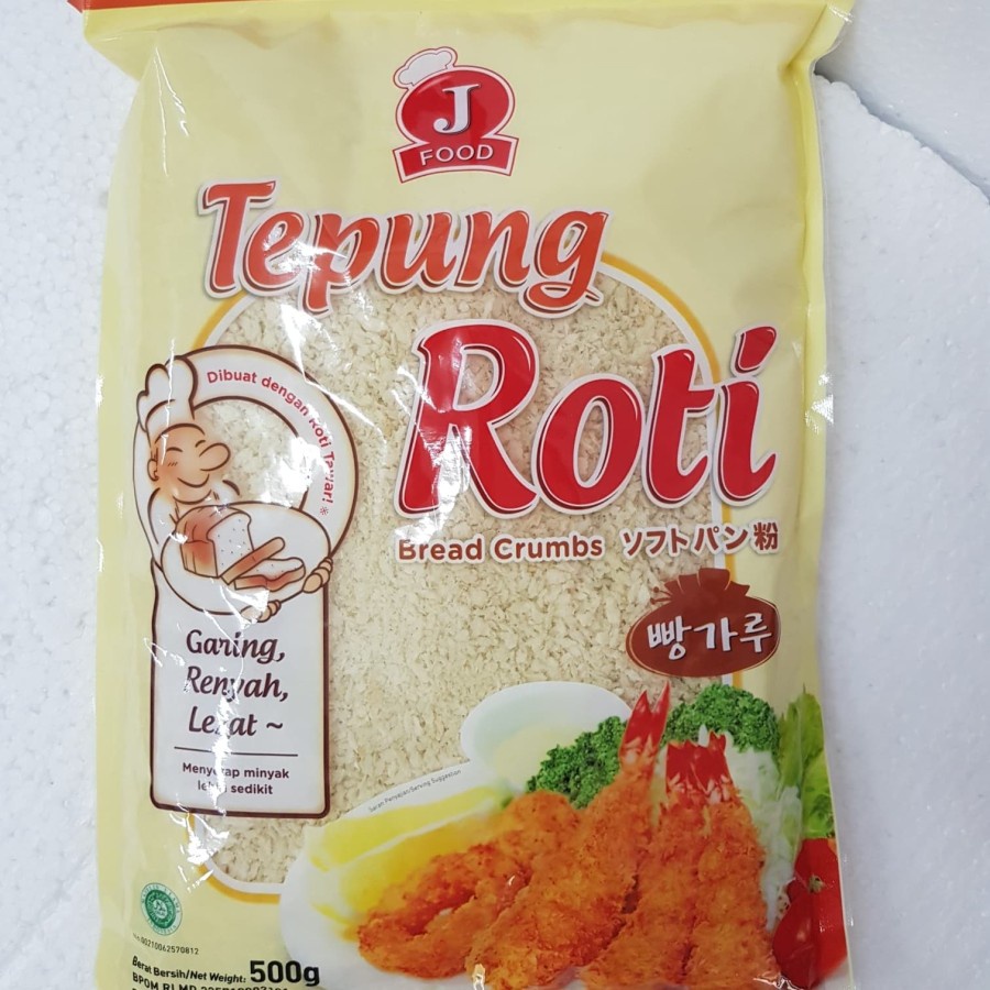 Jual J Food Bread Crumb / Tepung Roti Putih 500g | Shopee Indonesia