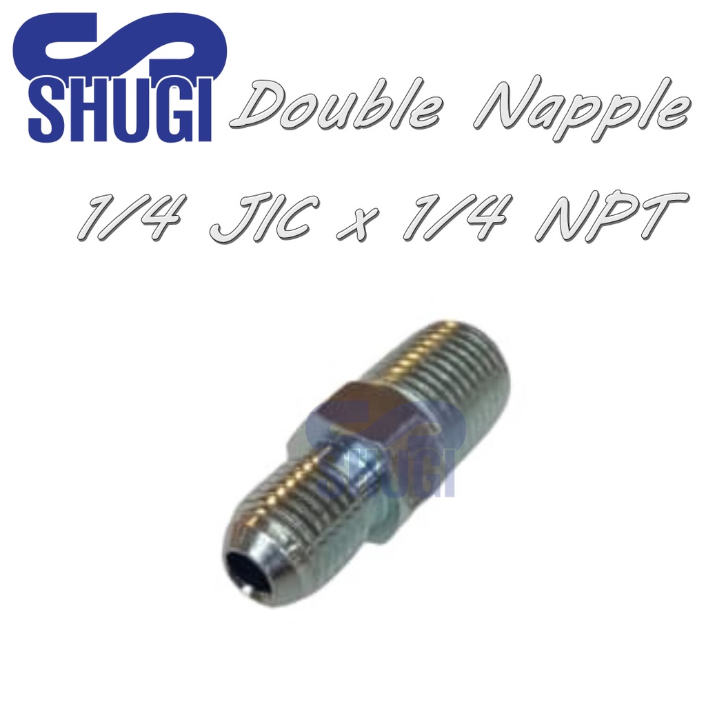 Jual Double Napple 1/4 JIC x 1/4 NPT | Shopee Indonesia