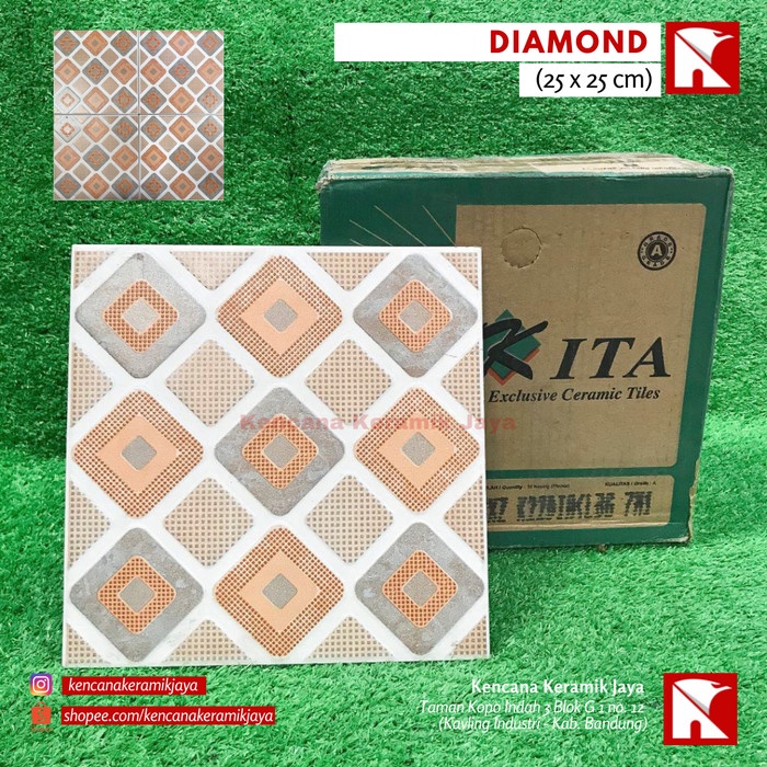 Jual Keramik Lantai Kamar Mandi Ukuran 25x25 Kita Diamond Grade A