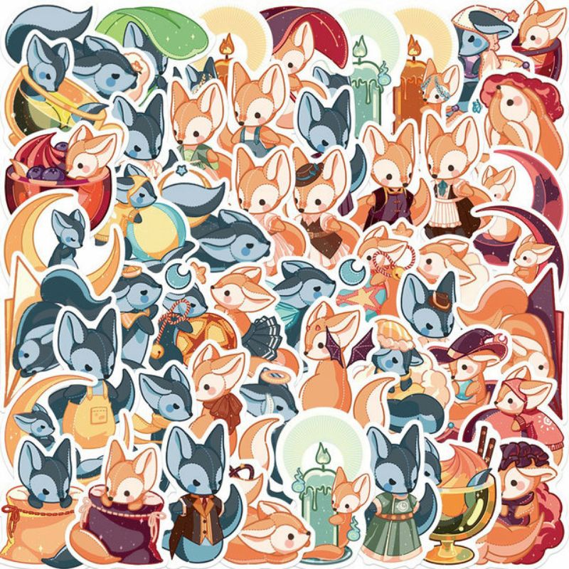 Jual Stiker Rubah Pack Style 260307- Stiker Aesthetic Keren Imut Laptop ...