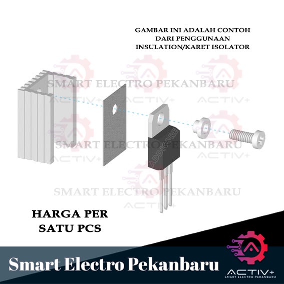 Jual NYLON ISOLATOR RING TRANSISTOR NIlon Mosfet PLASTIK MIKA JENGKOL ...
