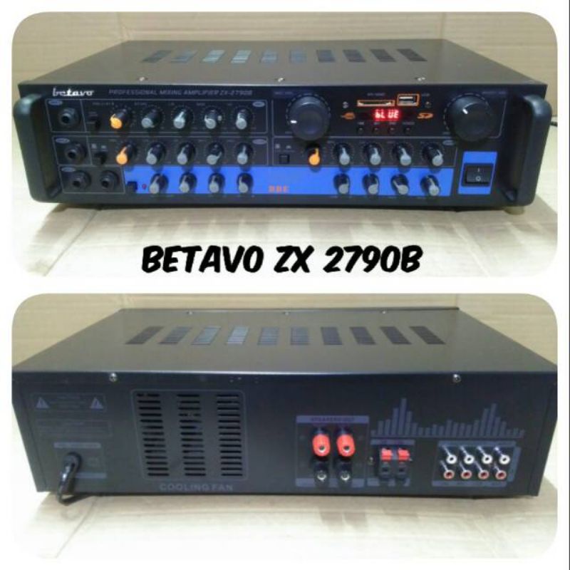 Jual AMPLI BETAVO ZX 2790B AMPLIFIER PROFESIONAL BLUETOOTH KARAOKE ...