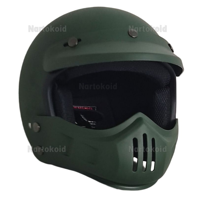Jual Helm Retro Modular Tigers Cakil Dewasa | Shopee Indonesia