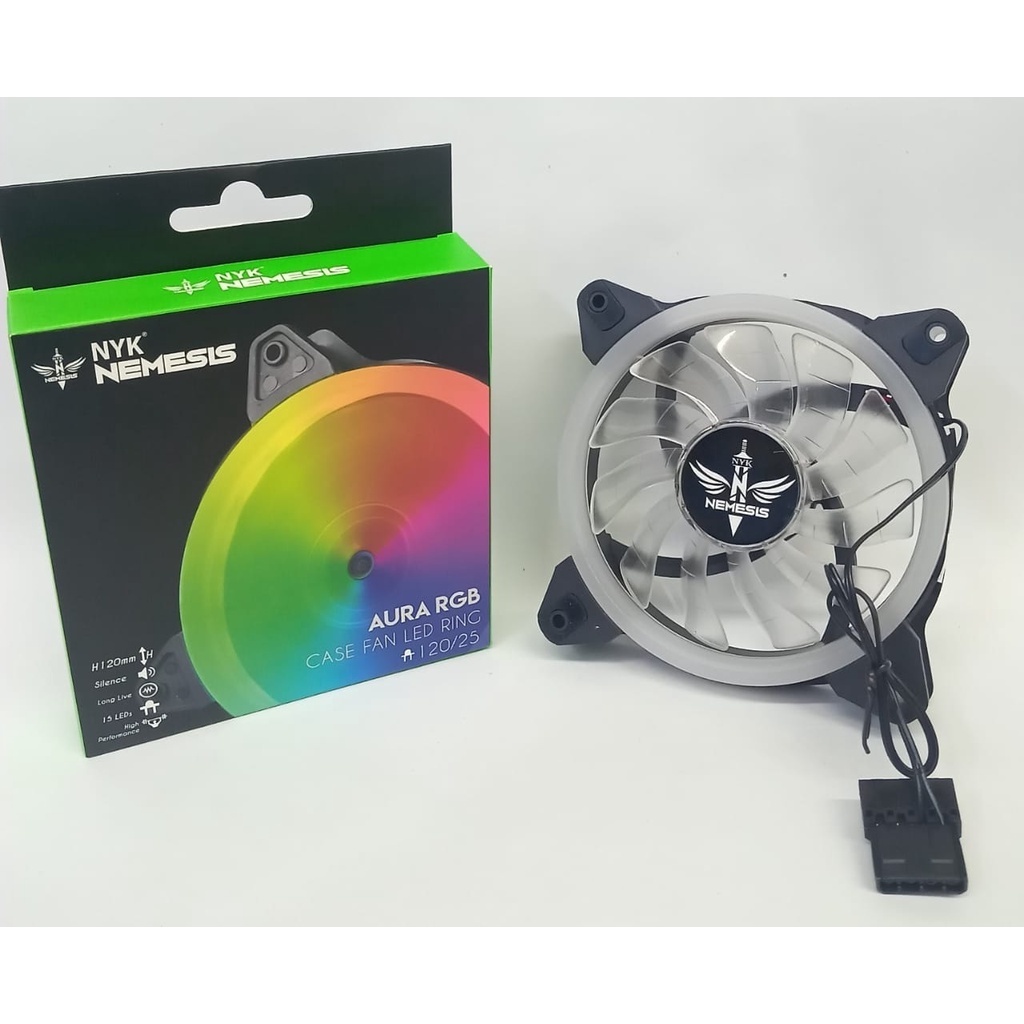 Jual NYK AURA Nemesis LED RING auto RGB Gaming Fan Case | Shopee Indonesia