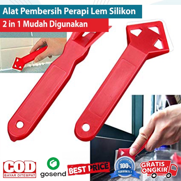 Jual 2 in 1 Alat Pembersih Perapi Lem Silikon Sealant Tool Scraper ...