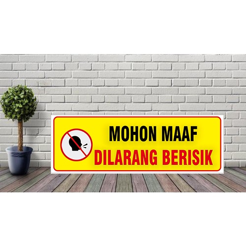 Jual STIKER mohon maaf dilarang berisik | Shopee Indonesia