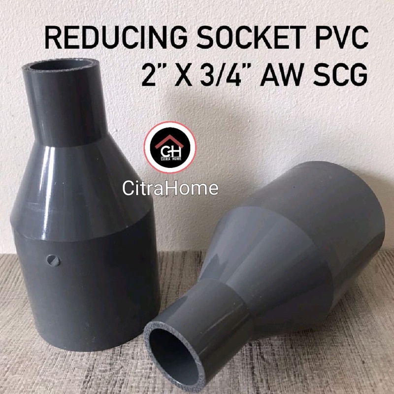 Jual Reducing Socket/ Verlop Sok PVC 2”x3/4” AW SCG | Shopee Indonesia