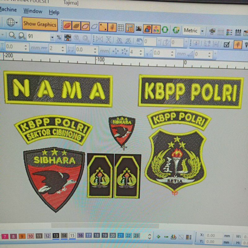 Jual Logo Patch Bordir KBPP Polri Timbul 3D Fullset | Shopee Indonesia