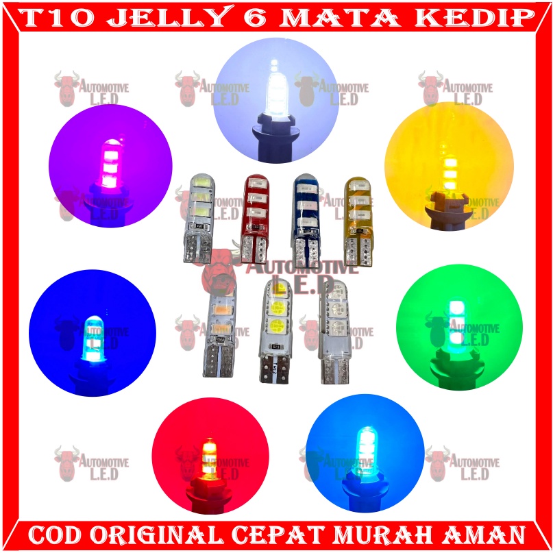 Jual Original Promo Pcs Lampu Led T Jelly Mata Kedip Lampu Sein Motor Lampu Senja Motor