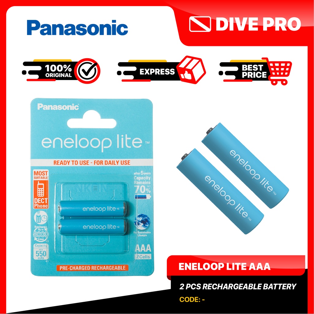 eneloop, batterie ricaricabili AAA/Micro, confezione da 4, capacità di min. 800 mAh, batterie Ni