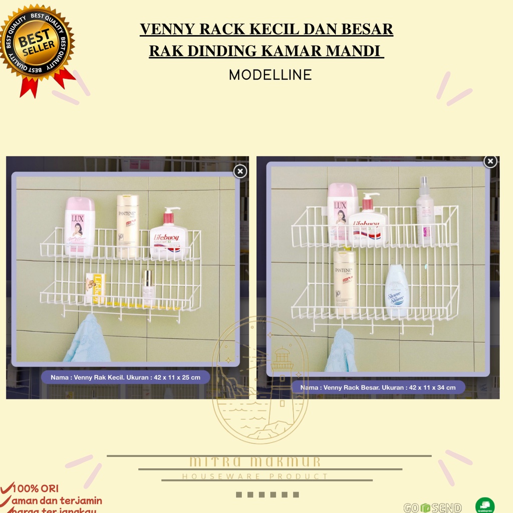 Jual NEW!! VENNY RACK KECIL DAN BESAR / RAK DINDING KAMAR MANDI ...