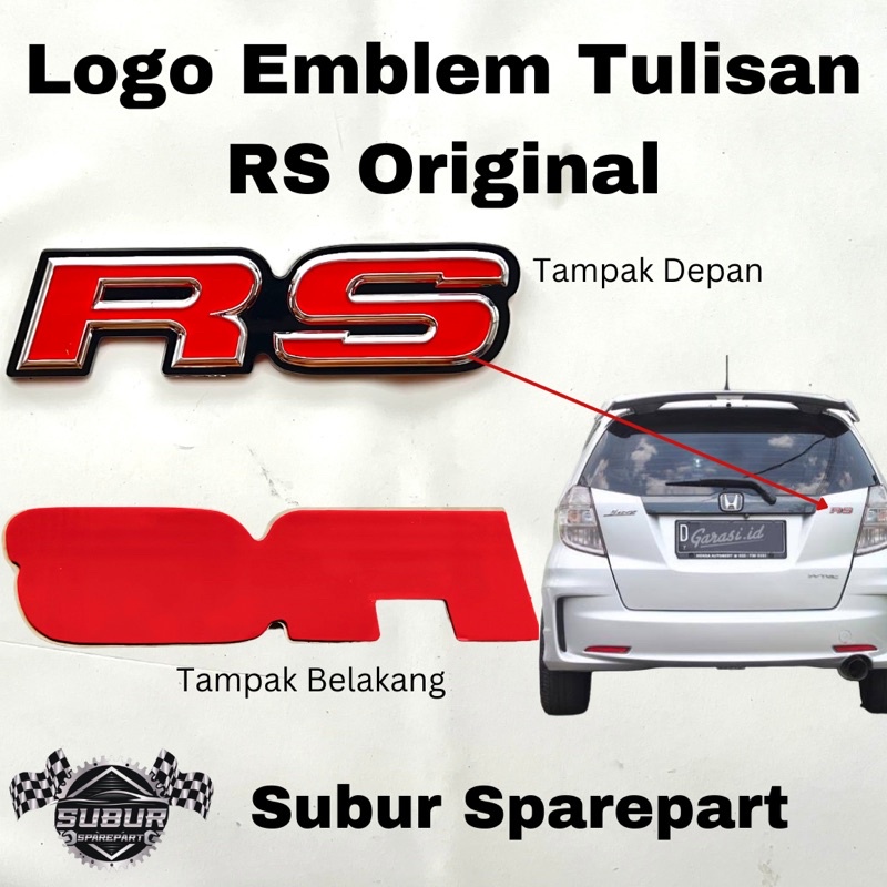 Jual Logo Emblem Tulisan RS Original | Shopee Indonesia