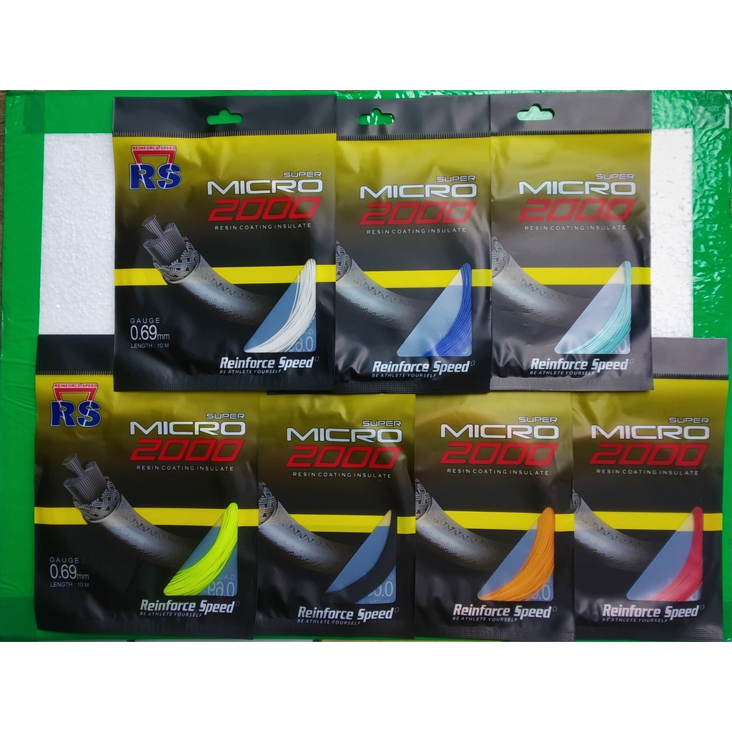 Jual New Senar Raket Badminton RS Super Micro 2000 Original | Shopee ...