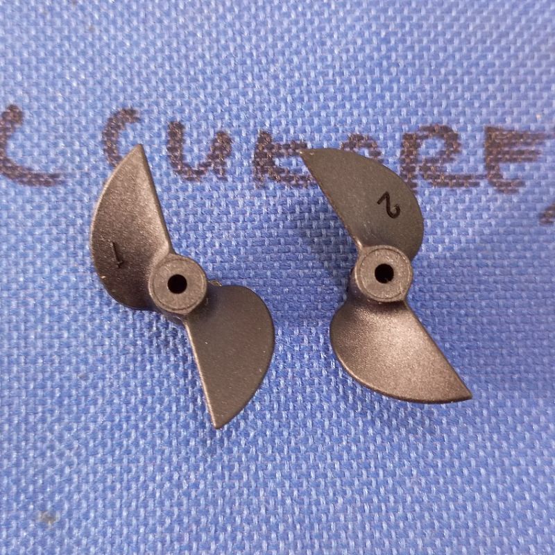 Baling Baling Plastik RC Kapal Boat ID 2mm OD 22mm 30mm