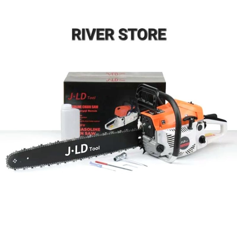 Jual Mesin Chain Saw JLD 5800 2 Tak Mesin Senso Gergaji Kayu Pohon ...