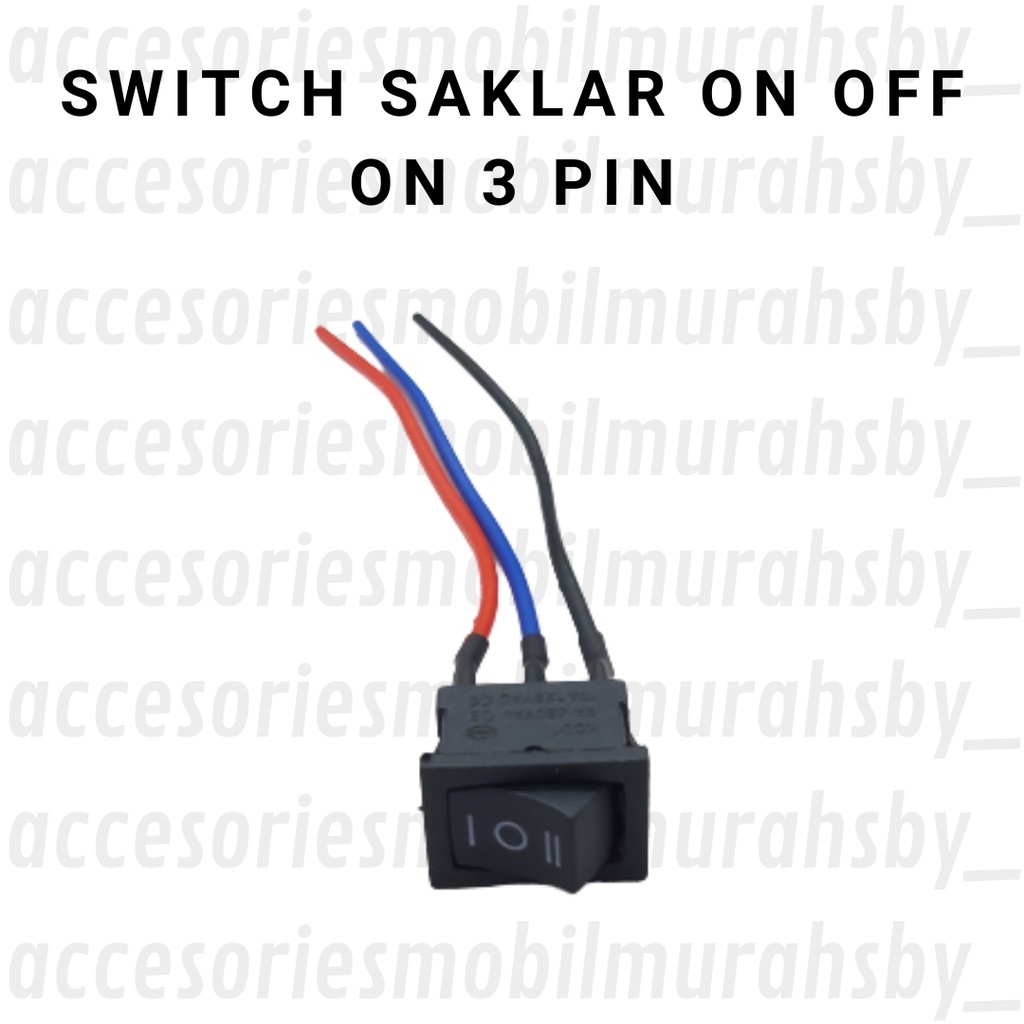 Jual Saklar On Off On Kaki 3 Saklar Lampu Universal Waterproof Tombol ...