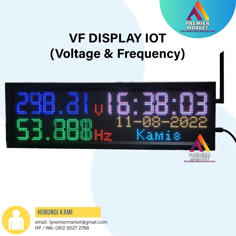 Jual VF Voltage and Frequency Display IOT Voltase Tegangan dan ...
