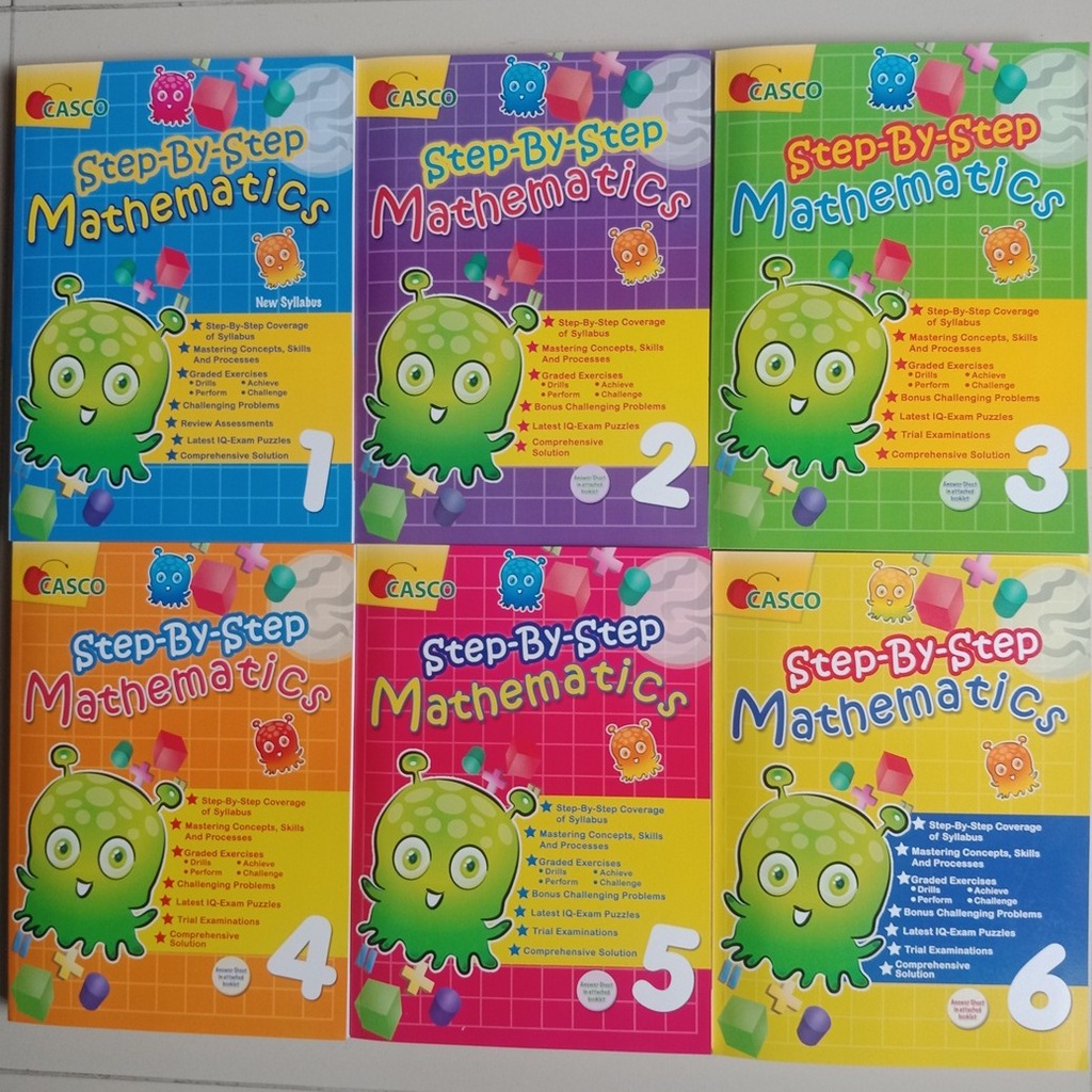 Jual Buku Step-By-Step Maths Primary 1 - 6 (Pilihan Per Buku) | Shopee ...