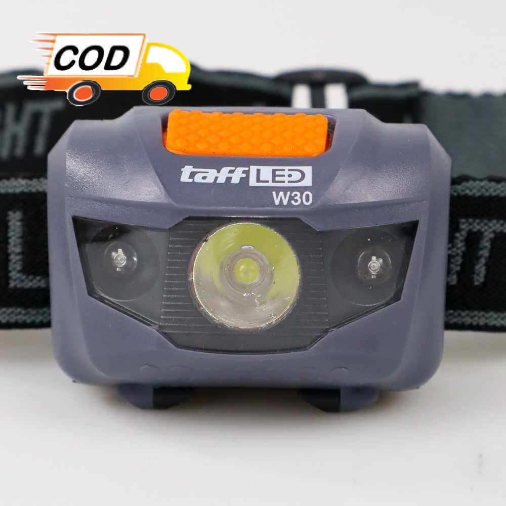 Jual Headlamp Senter Kepala LED 2 Warna Merah Putih Lampu Super Terang ...