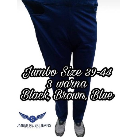 Jual EE881 Legging Jeans Jumbo Size 39 44 Soft Stretch Celana Panjang Wanita Pinggang Karet SumberRejekiJeans Best Shopee Indonesia