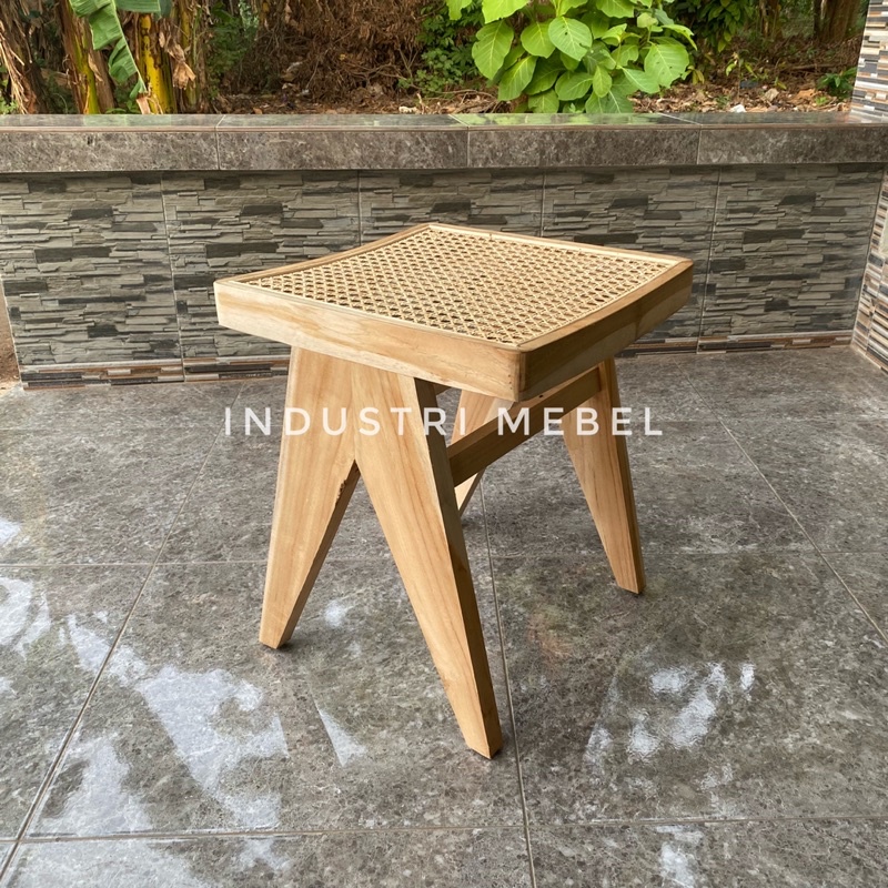 Jual PROMO!!! Stool Bench Jati Rotan Minimalis Modern - Kursi Makan ...