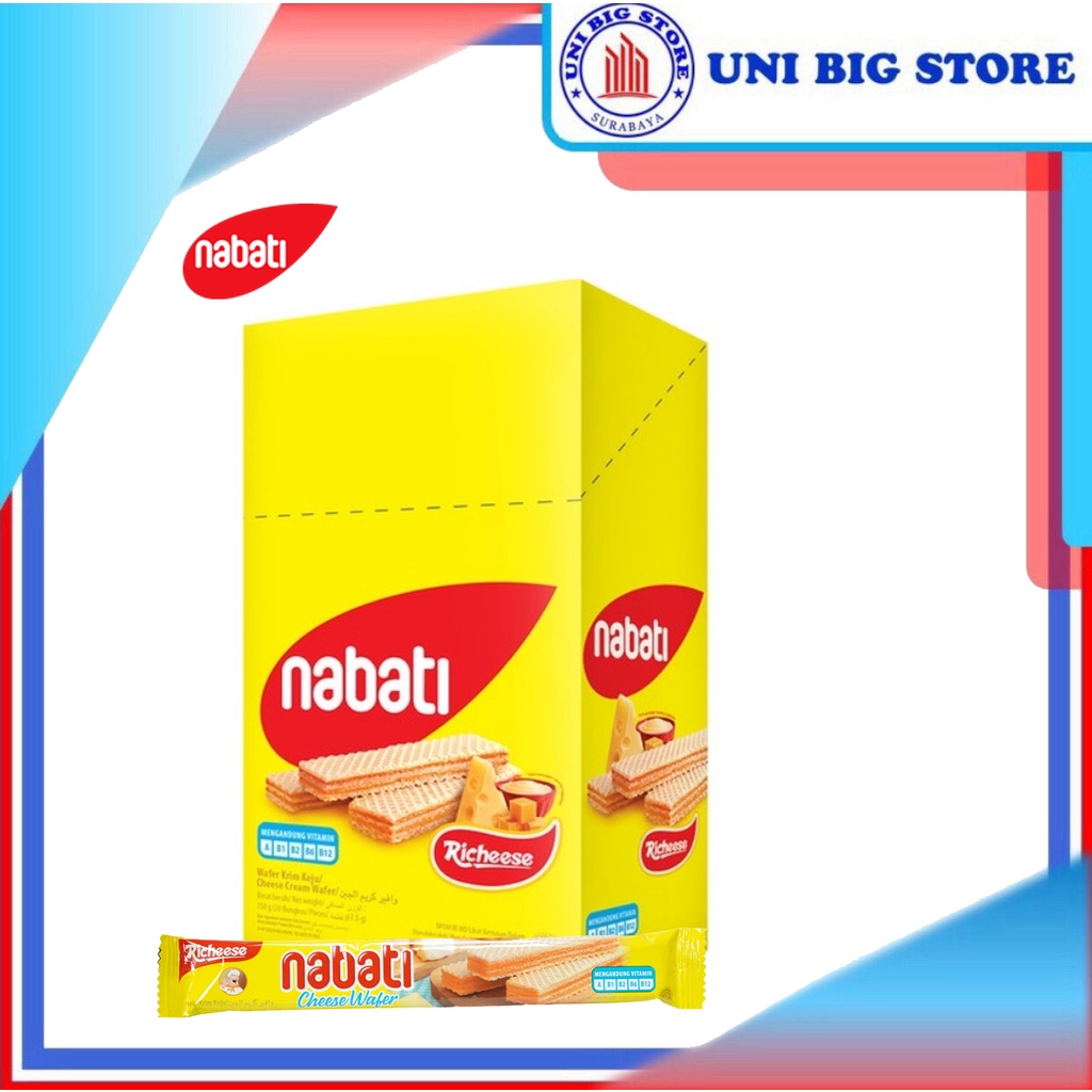 Jual Nabati Richeese Wafer Box 20 X 6 Gr Cheese Keju RCE | Shopee Indonesia