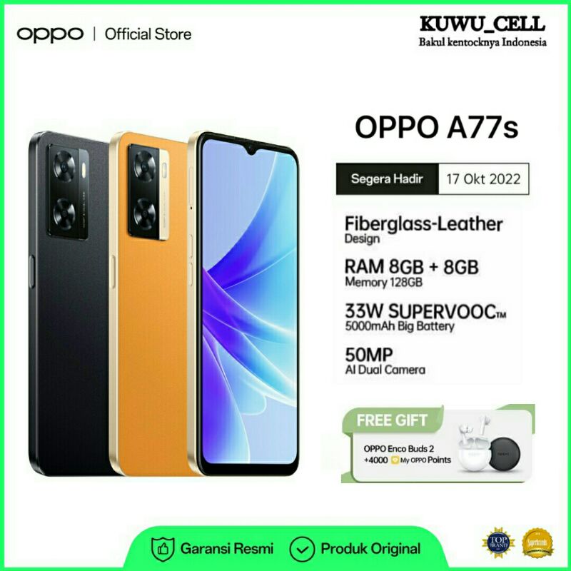 Jual OPPO A77S 8/128GB Garansi Resmi | Shopee Indonesia