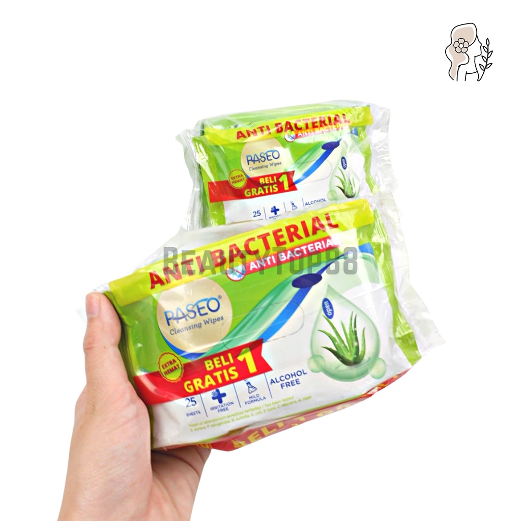 Jual Paseo Antibacterial Cleaning Wipes Tissue Isi 25 25 Sheets