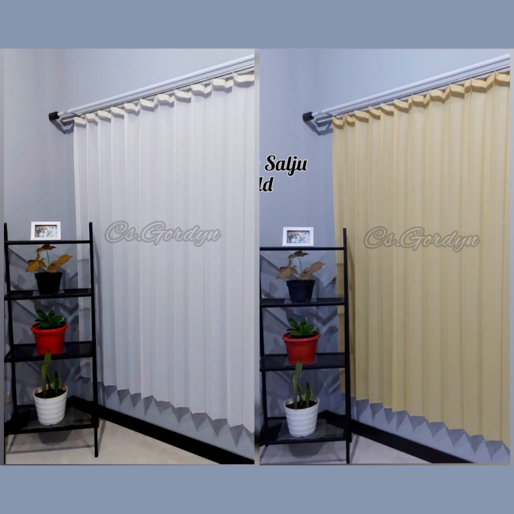 Jual Gorden Vitrase Polos Motif Salju Puring Gorden Shopee Indonesia