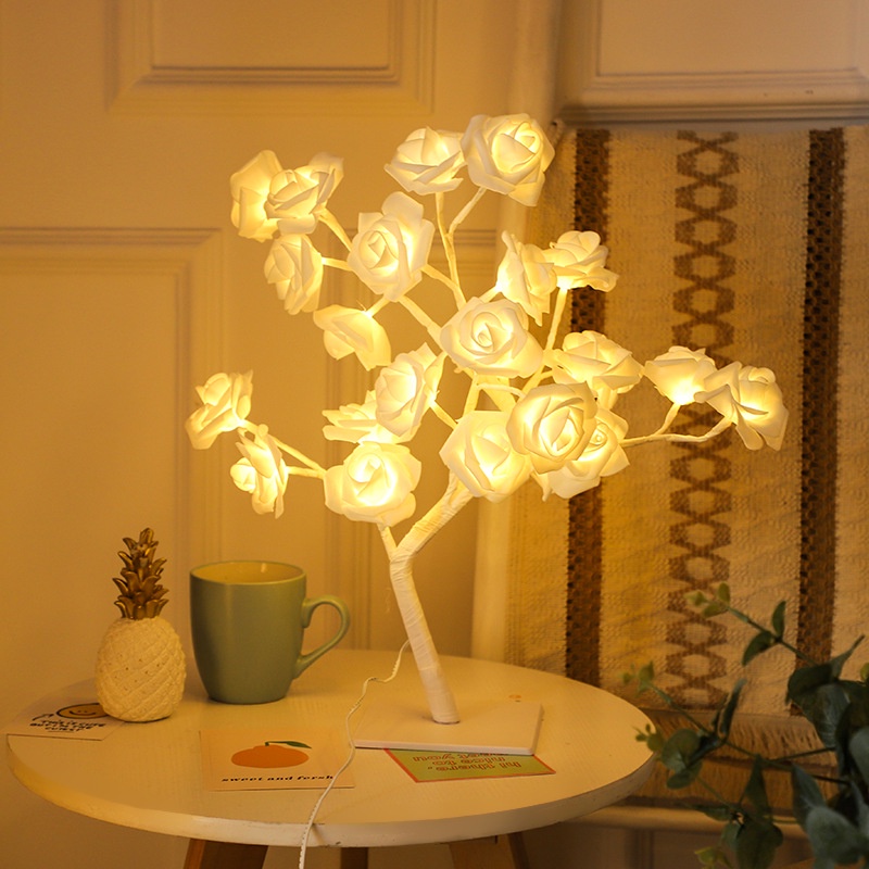 Jual Lampu pohon ranting rose mawar led bunga hiasan branch | Shopee ...