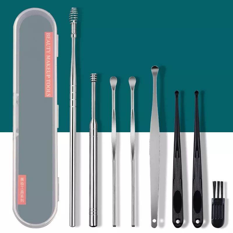 Jual Pembersih Telinga Stainless 8 in 1 / Pembersih Korek Telinga Set ...