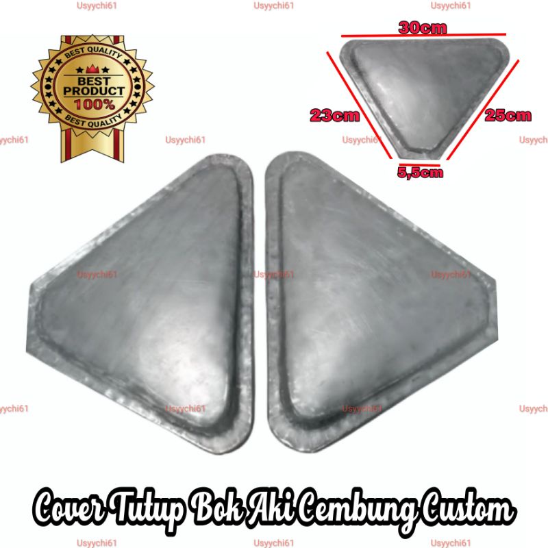 Jual Cover Tutup Bok Aki Accu Samping Motif Cembung Motor Japstyle Bobber Caferacer Custom