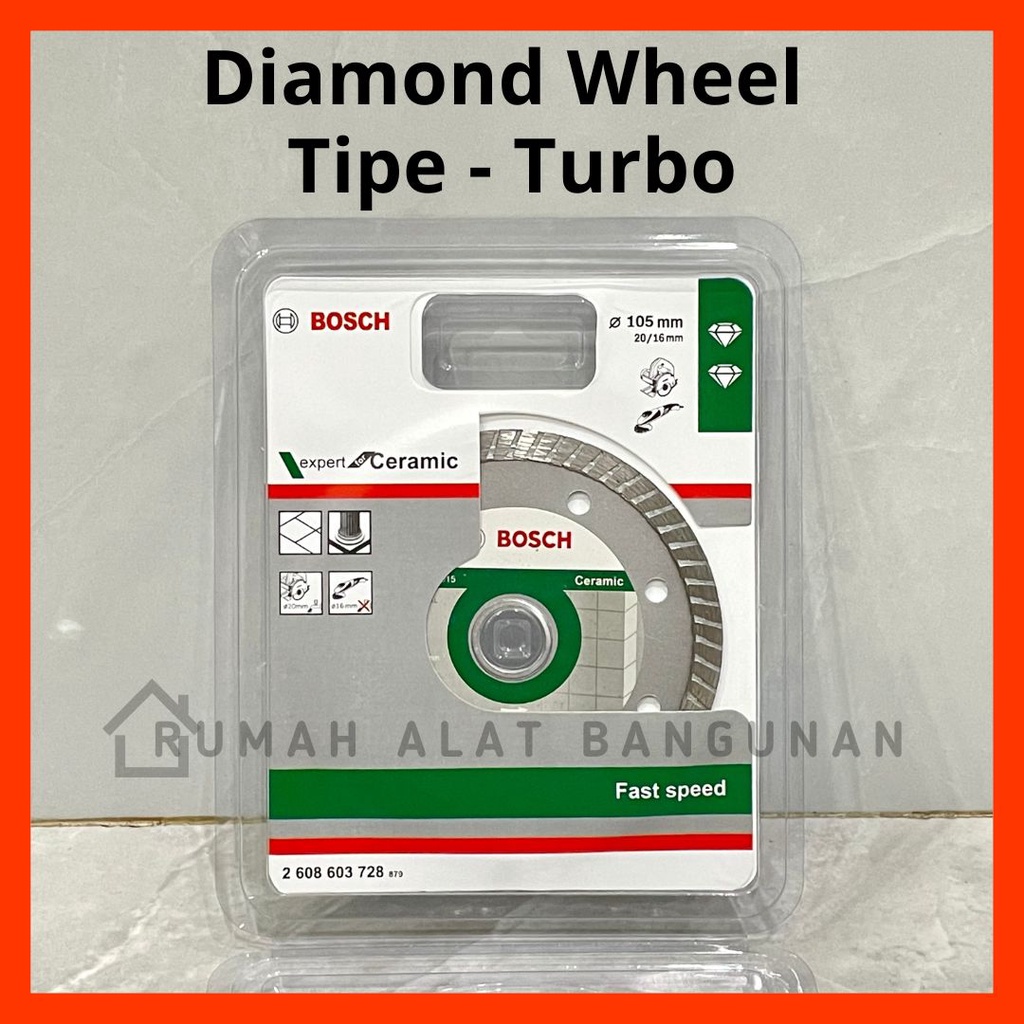 Jual Diamond Wheel Bosch Turbo Inch Mata Batu Gerinda Pisau Potong