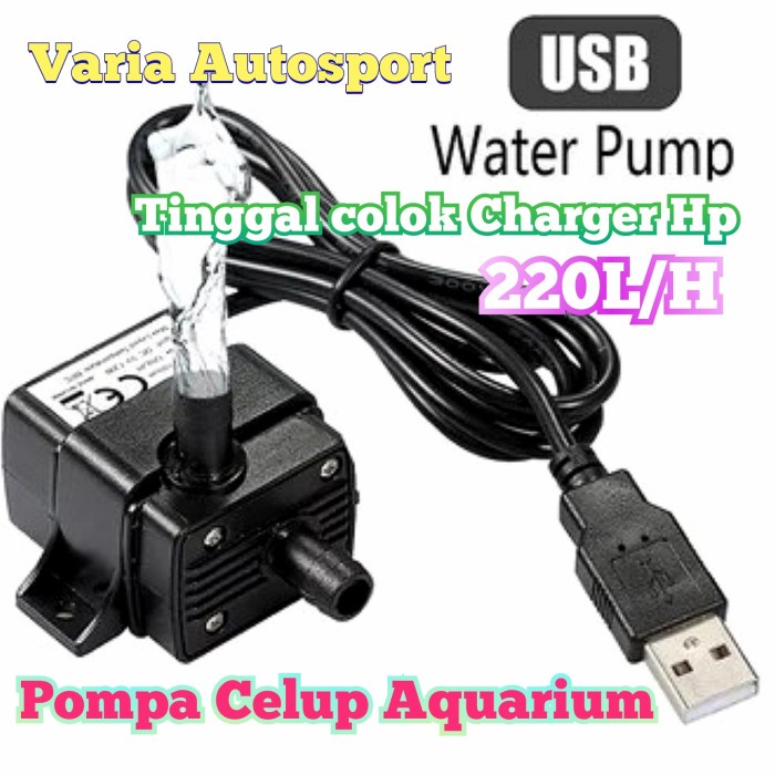 Jual Pompa Air Celup Usb M Mini Brushless V Submersible Pump Shopee